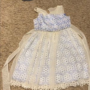 Rare Edition Size 14 Blue Lace Dress